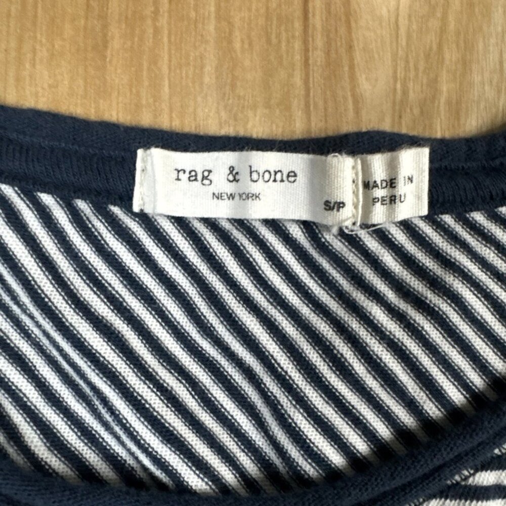 Rag & Bone Women’s Black & White Striped Tank Top Size Small - Picture 2 of 5